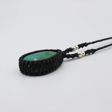 Mevas Makramee Kette mit Chrysokoll Online kaufen