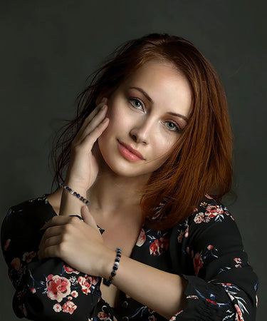 Mevas Model mit Edelsteine Armband 19 cm