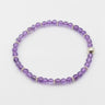 Edelstein Armband Amethyst 4mm elastisch