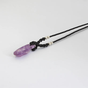 Makramee Amethyst Halskette Online kaufen