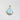 Larimar Schmuck Tropfen – handgefertigter Unisex Anhänger aus Silber mit kraftvoller Symbolik