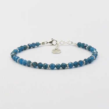 Apatit und Sterlingsilber Armband verstellbar