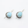 Edelstein Larimar Ohrringe mit Silber 925
