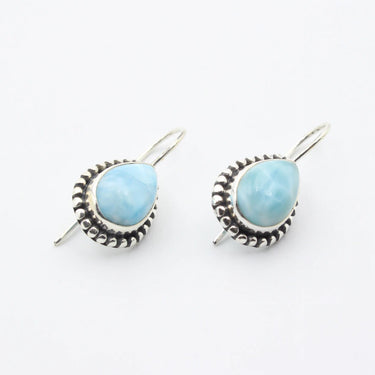 Edelstein Larimar Ohrringe mit Silber 925