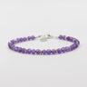 Facettierten Amethyst 4mm Armband Mevas