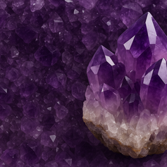 Amethyst Heilstein schöne Muster Mevas