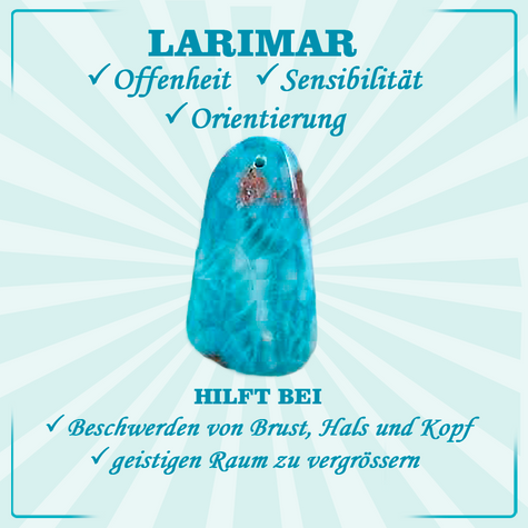 Echte Larimar Halskette aus Silber 925