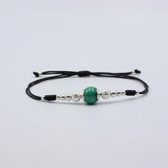 Malachit Bracelet oder Malachit Armband schwarz