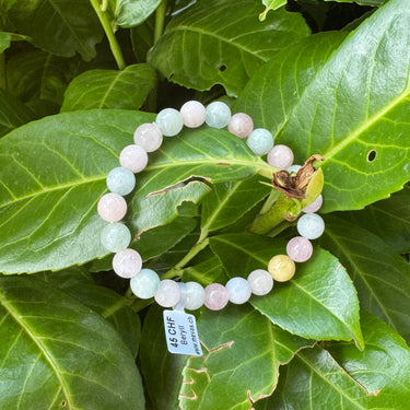 Beryll Armband (Morganit und Aquamarin) 8mm