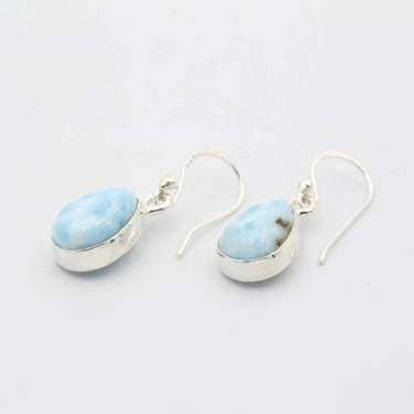 Larimar und Silber Ohrringe mit Ohrhaken online kaufen