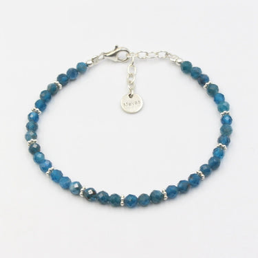 Blaue Edelstein Apatit Armband für frauen