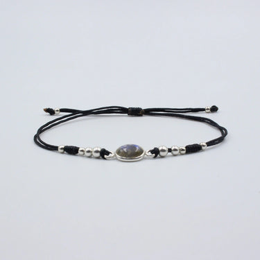Labradorit und Silber Bracelet oder Labradorit Armband
