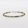 Edelstein Armband mix Turmalin 3mm mit Silber kugeln
