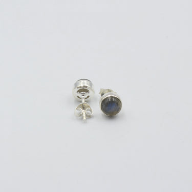 Silber und Labradorit Edelstein Ohrstecker