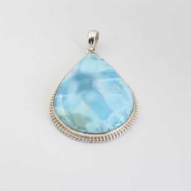 Larimar Anhänger gross aus Silber 925