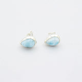 Larimar Ohrstecker mit Silber 925 | MEVAS Larimar Damenschmuck 🌊