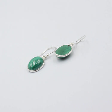 Silber Schmuck Malachit Ohrringe