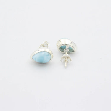 Larimar Ohrstecker mit Silber 925 | MEVAS Larimar Damenschmuck 🌊