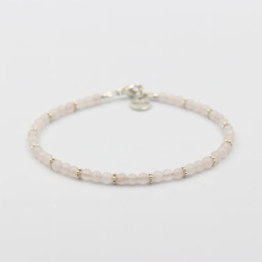 Armband mit echtem Rosenquarz Mevas
